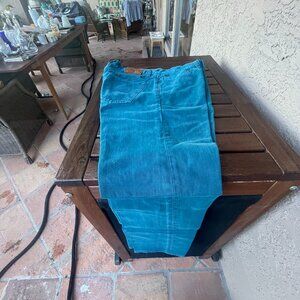 Vintage Lucky Brand Vintage Classic Fit Teal Blue Jean Cotton Pants - 34X32